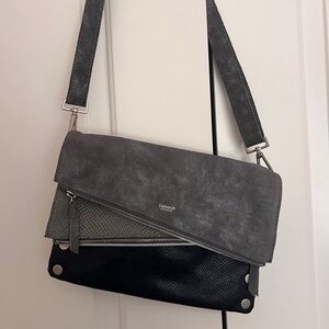Hammitt Dillon Reversible 3 Way Clutch/Crossbody Leather Handbag